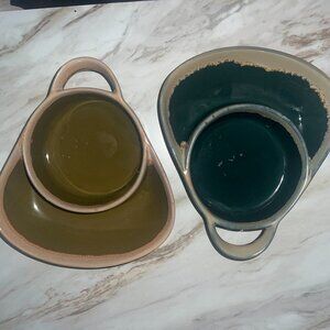 Stoneware Soup & Side Bowls set of 2